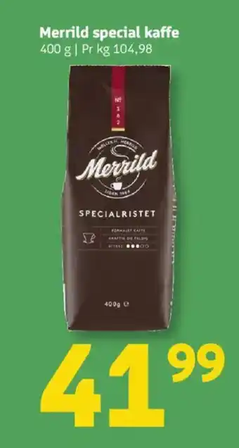 Løvbjerg MERRILD Special kaffe tilbud