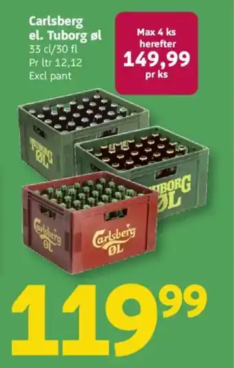 Løvbjerg Carlsberg el. tuborg øl tilbud