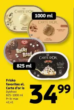 Løvbjerg Frisko favorites el. carte d'or is tilbud
