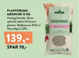 Plantorama PLANTORAMA GØDNING 15 KG tilbud