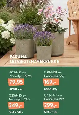 Plantorama Parana letvægts havekrukke tilbud