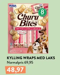 Plantorama Churu Bites - Kylling wraps med laks tilbud