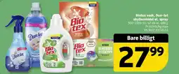 Løvbjerg Biotex vask, Dun-let skyllemiddel el. spray tilbud