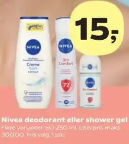 Kvickly Nivea deodorant eller shower gel tilbud