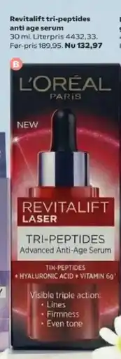 Kvickly Revitalift tri-peptides anti age serum tilbud