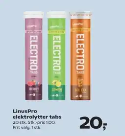 Kvickly LinusPro elektrolytter tabs tilbud