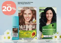 Kvickly Natural & Easy, Nutrisse eller Magic hårfarve tilbud