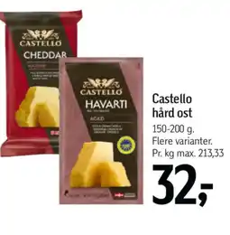 Føtex Castello hård ost tilbud