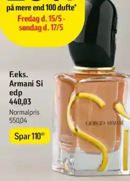 Føtex Armani Si edp tilbud