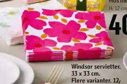 Føtex Windsor servietter tilbud
