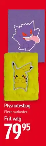 Føtex Plysnotesbog tilbud