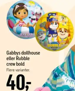 Føtex Gabbys dollhouse eller Rubble crew bold tilbud