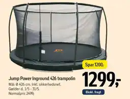 Føtex Jump Power Inground 426 trampolin tilbud