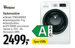 Føtex Whirlpool Vaskemaskine tilbud
