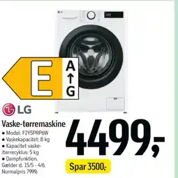 Føtex LG Vaske-tørremaskine tilbud