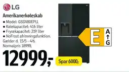 Føtex LG Amerikanerkøleskab tilbud