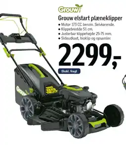Føtex Grouw elstart plæneklipper tilbud