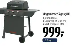 Føtex Megamaster 3 gasgrill tilbud