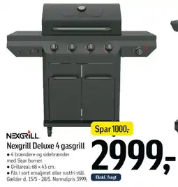 Føtex Nexgrill Deluxe 4 gasgrill tilbud