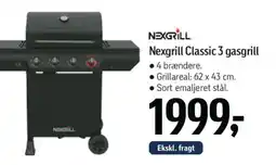 Føtex Nexgrill Classic 3 gasgrill tilbud