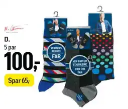 Føtex Mads Christensen strømper eller footies tilbud