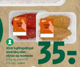Coop 365 Xtra! kyllingebryst med bbq eller citron og rosmarin tilbud