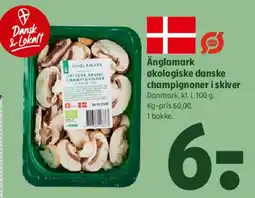 Coop 365 Ånglamark økologiske danske champignoner i skiver tilbud