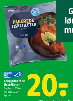 Coop 365 Coop panerede fiskefileter tilbud