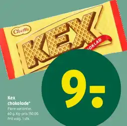 Coop 365 Kex chokolade tilbud