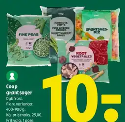 Coop 365 Coop grøntsager tilbud