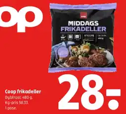 Coop 365 Coop frikadeller (Middags frikadeller) tilbud