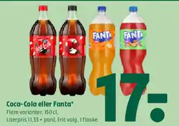 Coop 365 Coca‑Cola eller Fanta tilbud