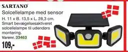 Harald Nyborg Solcellelampe med sensor tilbud