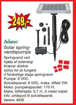 Harald Nyborg Solar springvandspumpe tilbud