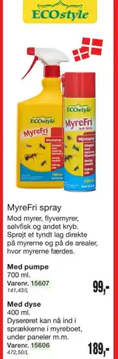 Harald Nyborg MyreFri spray tilbud