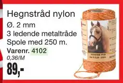 Harald Nyborg Hegnstråd nylon tilbud