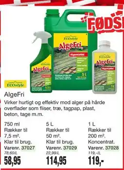 Harald Nyborg AlgeFri tilbud