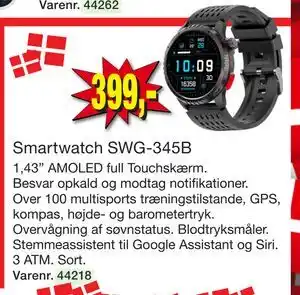 Harald Nyborg Smartwatch SWG-345B tilbud