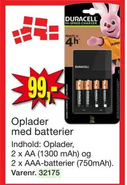 Harald Nyborg Oplader med batterier tilbud