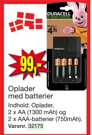 Harald Nyborg Oplader med batterier tilbud