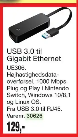 Harald Nyborg USB 3.0 til Gigabit Ethernet tilbud