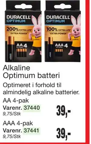 Harald Nyborg Alkaline Optimum batteri tilbud