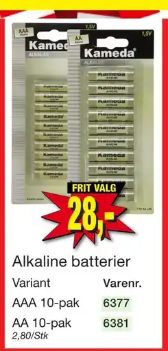 Harald Nyborg Alkaline batterier tilbud