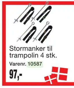 Harald Nyborg Stormanker til trampolin 4 stk tilbud