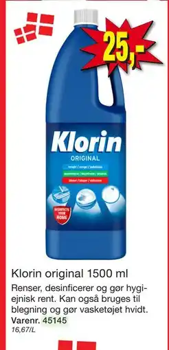 Harald Nyborg Klorin original 1500 ml tilbud