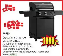 Harald Nyborg Gasgrill 3 brænder tilbud