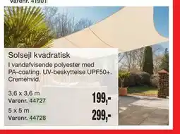 Harald Nyborg Solsejl kvadratisk tilbud