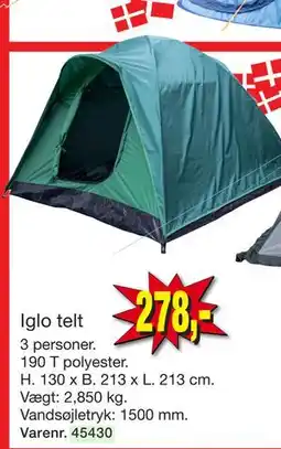 Harald Nyborg Iglo telt tilbud