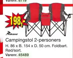 Harald Nyborg Campingstol 2-personers tilbud