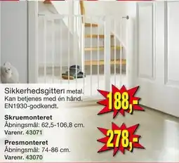 Harald Nyborg Sikkerhedsgitter tilbud